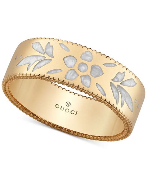 gucci gold and enamel ring|Gucci outlet rings.